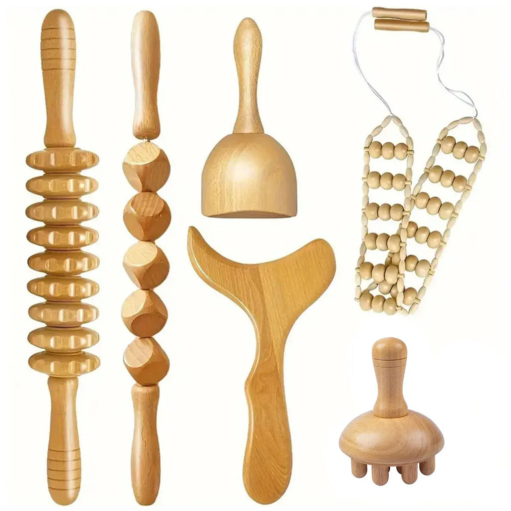 Natural Wooden Body Massage Tool